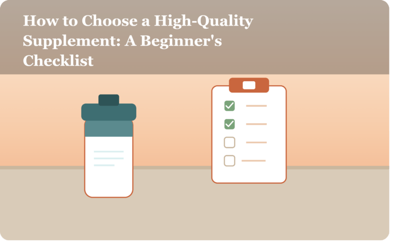 choosing high quality supplement checklist